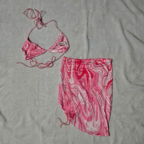 Dolls Kill Universe Calls Swirl Skirt Set - Picture 2 of 2